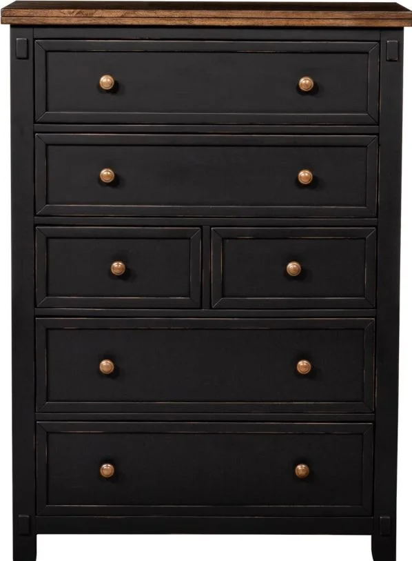 Stormy Ridge 6 Drawer Chest in Chickory Black STOBL5600