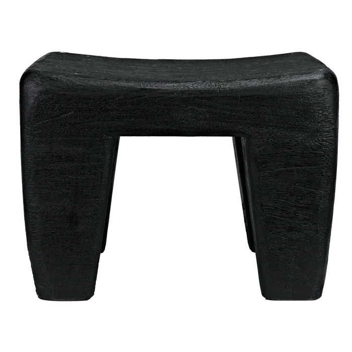 sumo stool, black burnt