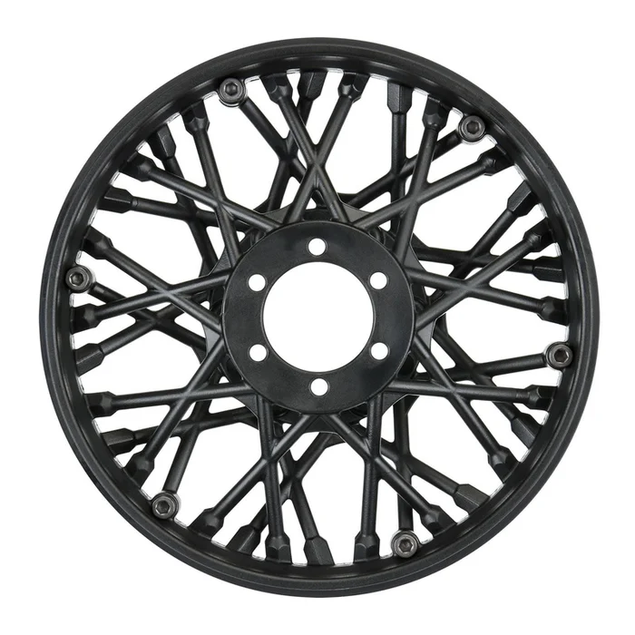 Supermoto Black Front Wheel for 1/4 Promoto-MX (PRO282003)