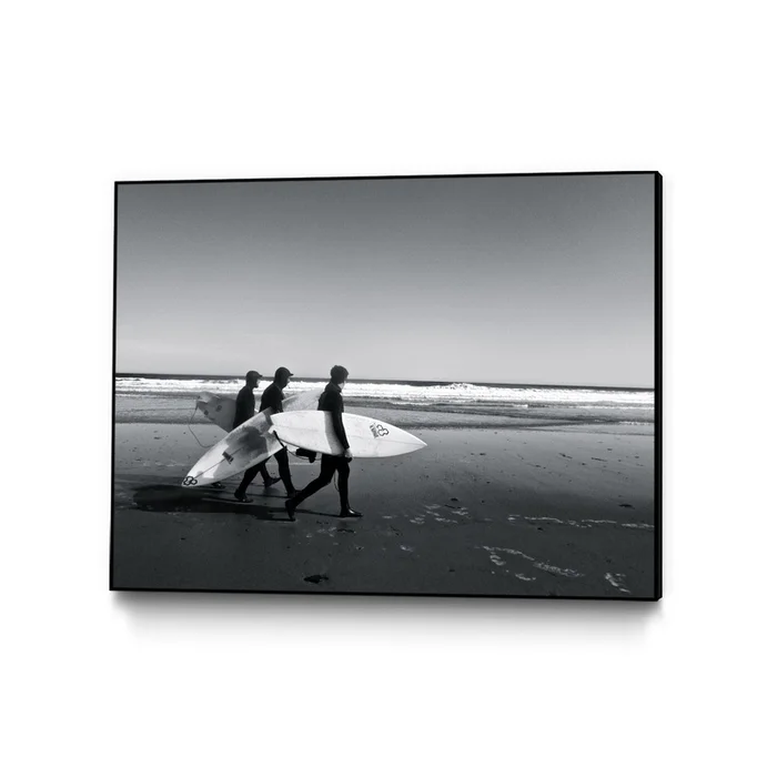 Surfers Iii Canvas Framed Black 40×30 Wall Art|uvre d’art murale sur toile encadre noire Surfers Iii 40×30
