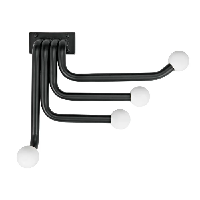 sweeny sconce, black metal