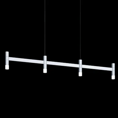 Systema Staccato LED Linear Pendant in Bright Satin Aluminum (69|1784.16)
