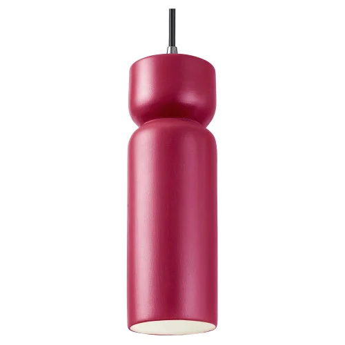 Tall Hourglass LED Pendant (254|CER-6510-CRSE-CROM-BKCD-LED1-700)