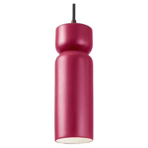 Tall Hourglass LED Pendant (254|CER-6510-CRSE-DBRZ-BKCD-LED1-700)