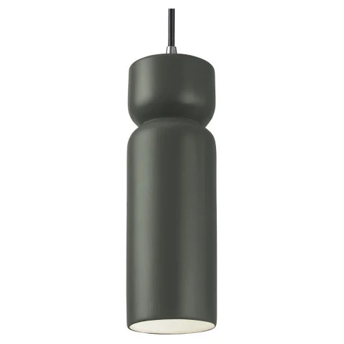 Tall Hourglass LED Pendant (254|CER-6510-PWGN-CROM-BKCD-LED1-700)