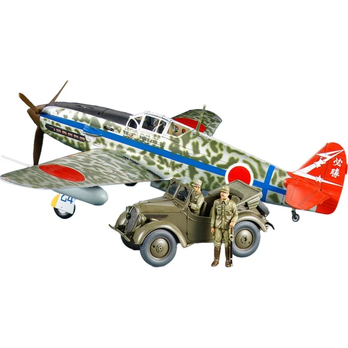 Tamiya 1/48 Kawasaki Ki-61-Id Hien (Tony) & 4×4 Light Vehicle