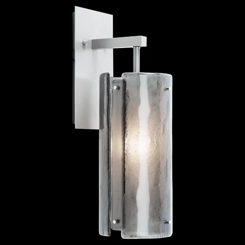 Textured Glass Sconce – 18-Inch (1289|IDB0044-18-NB-IW-E2)