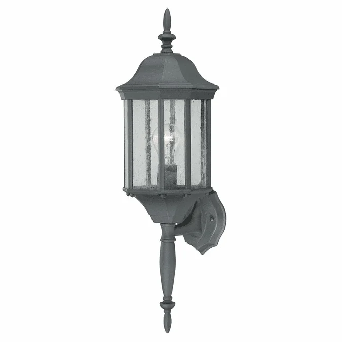 Thomas Lighting SL94517 Hawthorne Traditional Black Finish 26″ Tall Outdoor Light Sconce