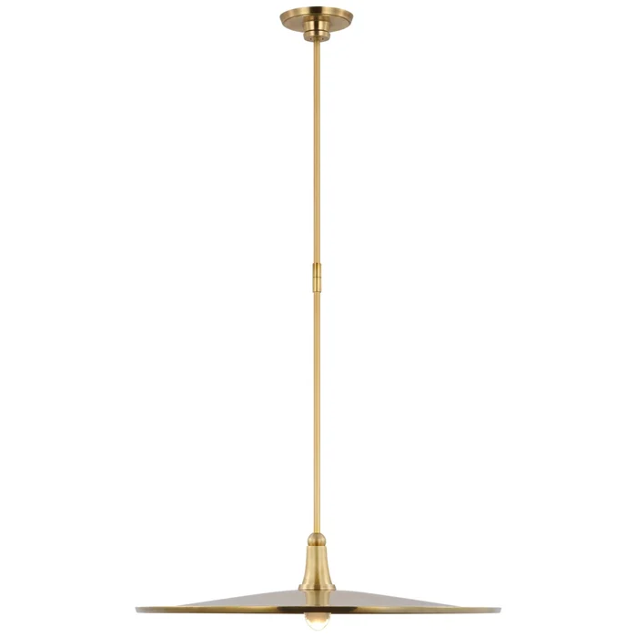 Thomas O’Brien Truesdell 24″ Pendant in Hand-Rubbed Antique Brass Ceiling Light W24″