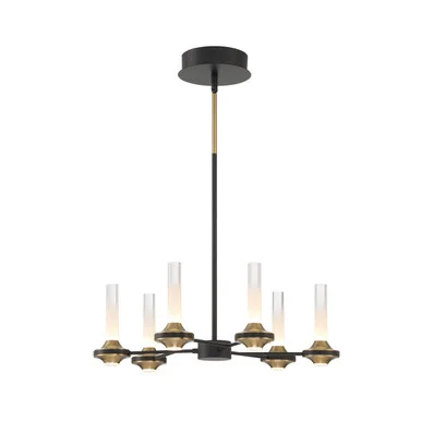 Torcia LED Chandelier in Black (40|45712-012)