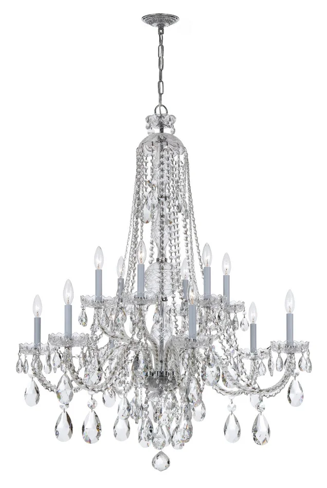 Traditional Crystal 12 Light Chandelier