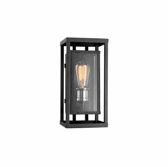 Trans Globe 50221-BK Showcase Modern Black Outdoor 5.25″ Wall Light Sconce