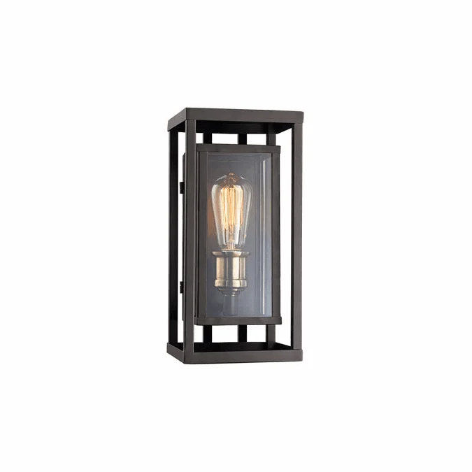 Trans Globe 50221-ROB Showcase Modern Rubbed Oil Bronze + Antique Brass Exterior 5.25″ Wall Sconce Light