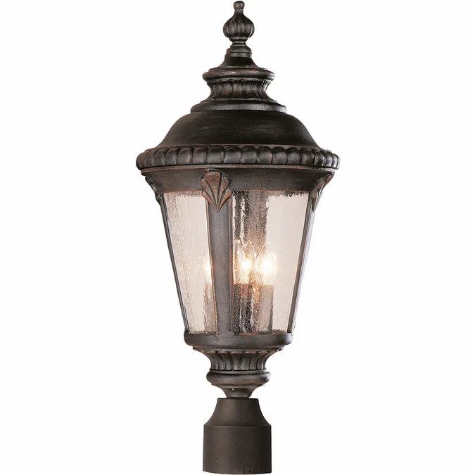 Trans Globe 5047 RT Commons Traditional Rust Outdoor Post Lighting