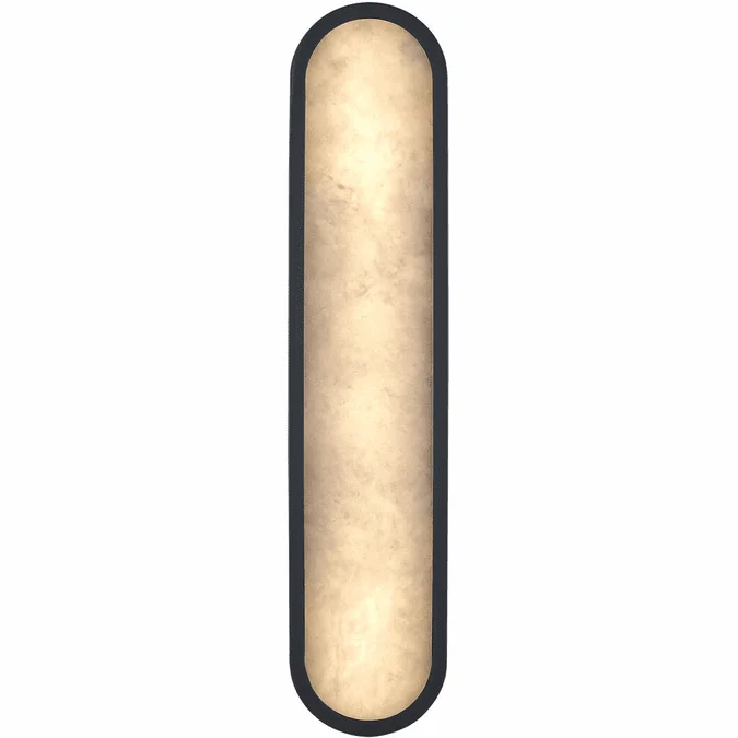 Trans Globe LED-22652 BK Minerva Contemporary Black LED 22″ Wall Lamp