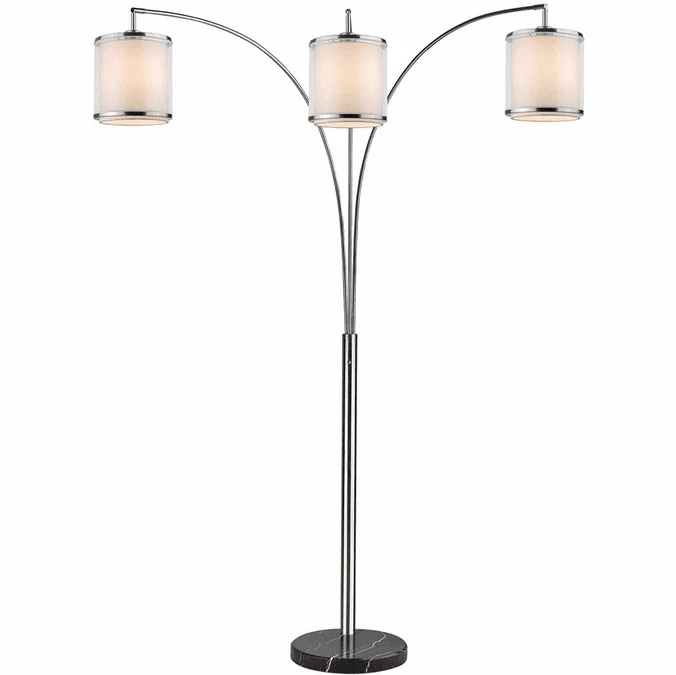 Trend TFA9307 Lux Modern Brushed Nickel Light Floor Lamp