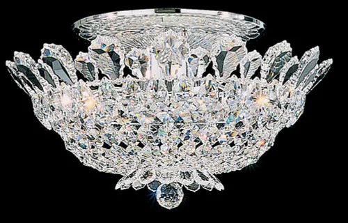 Trilliane 8 Light 120V Semi-Flush Mount in Polished Stainless Steel with Heritage Handcut Crystal (168|5867H)