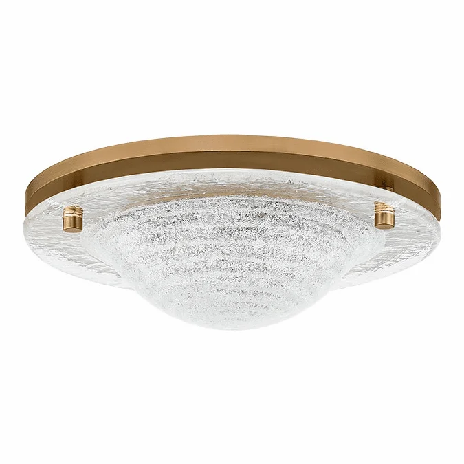 Troy C2714-PBR Halston Modern Patina Brass LED Ceiling Light Fixture