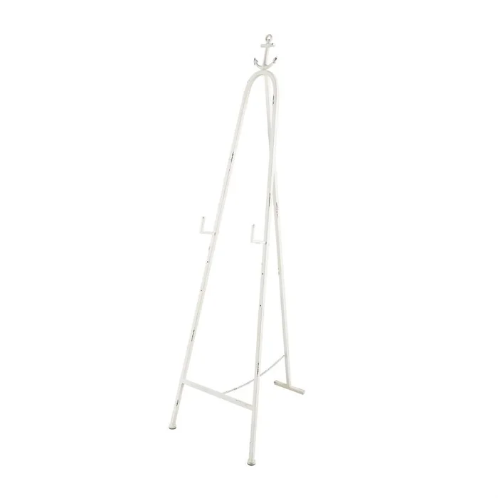 UMA White Metal Anchor Adjustable 3 Tier Display Easel with Foldable Stand and Chain Support, 17″ x 24″ x 65″ | 77214 CLOSEOUT