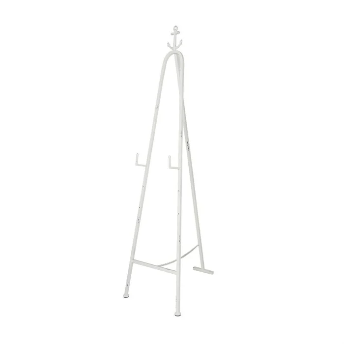 UMA White Metal Anchor Adjustable 3 Tier Display Easel with Foldable Stand and Chain Support, 19″ x 25″ x 68″ | 77225 CLOSEOUT