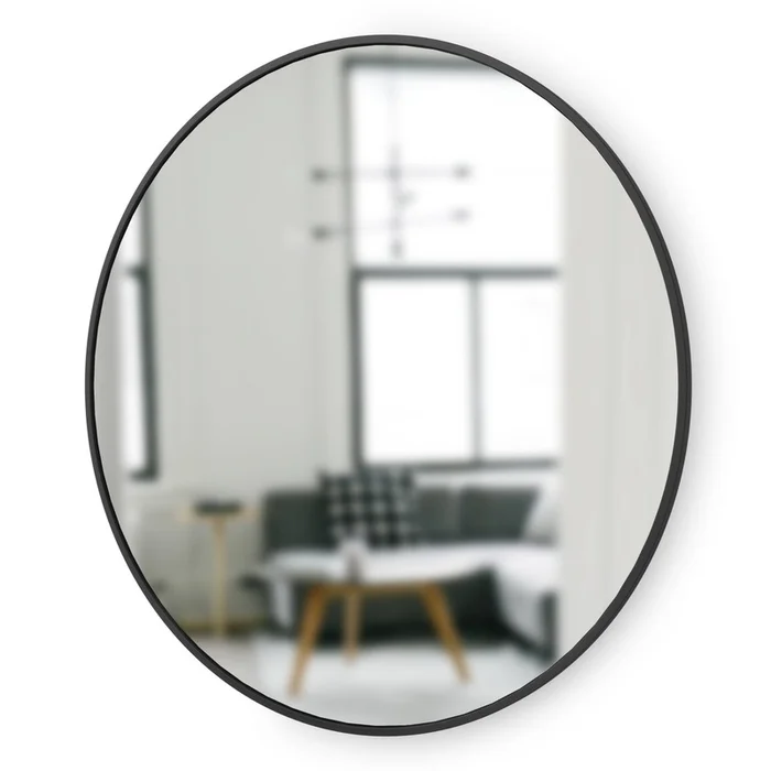 Umbra Hub Decorative Round 37 x 37 Wall Mirror – Black|Miroir mural rond dcoratif Hub de Umbra de 37po x 37po – noir - Image 2