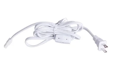 Under Cabinet Puck Cord and Plug in White (46|CPK11-PG6-W)