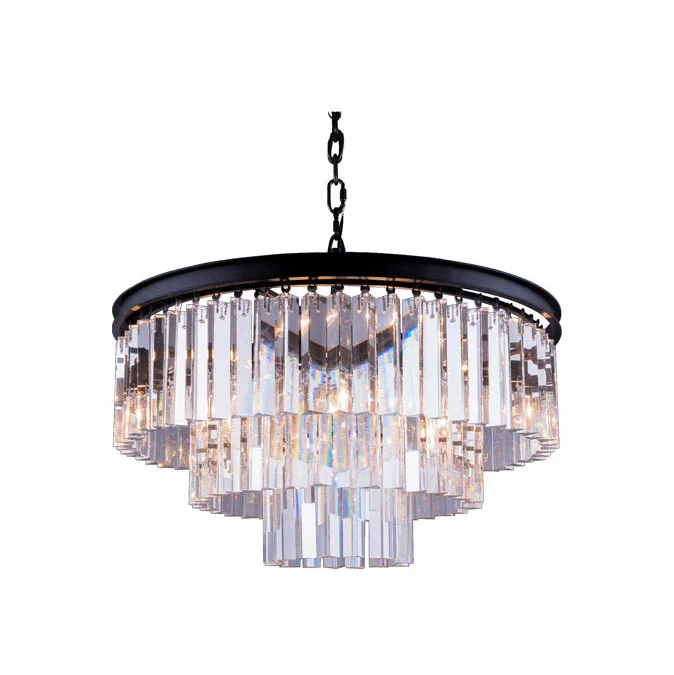Urban Classic 1201D26MB-RC Sydney Matte Black 26″ Lighting Pendant