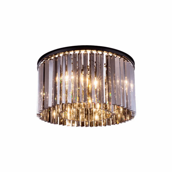 Urban Classic 1208F26MB-SS-RC Sydney Matte Black 26″ Overhead Light Fixture