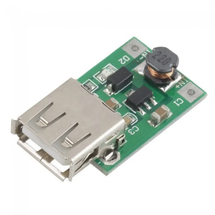 USB DC 1-5V To DC 5V Voltage Step Up Boost Module – Green