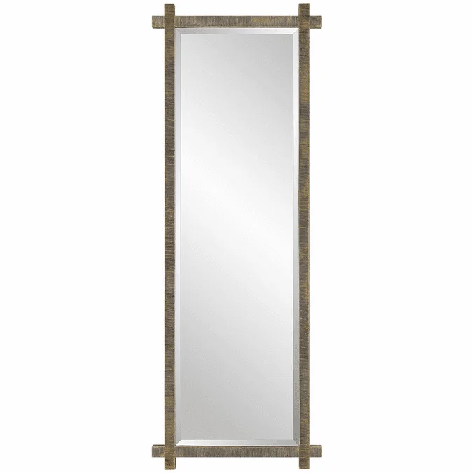 Uttermost 09917 Abanu Modern Heavily Antique Gold Dressing Mirror