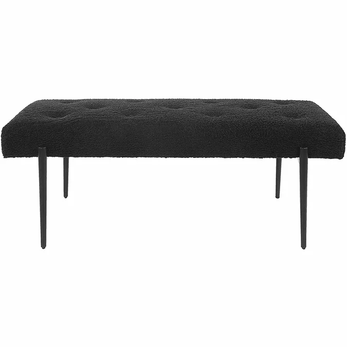 Uttermost 23719 Olivier Modern Black Bench