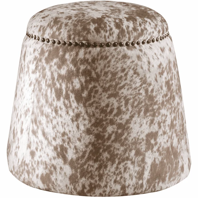 Uttermost 23725 Gumdrop Contemporary Cow Hide Ottoman