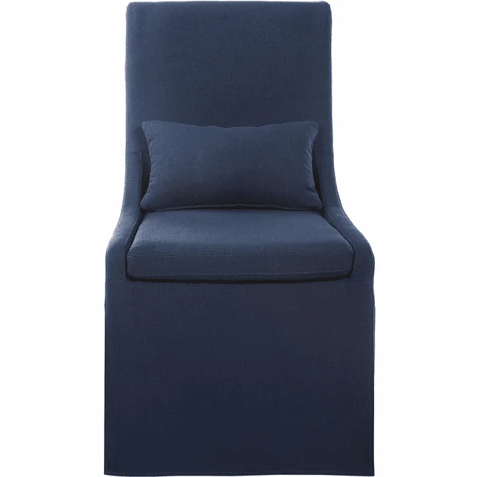 Uttermost 23726 Coley Modern Denim Armless Chair