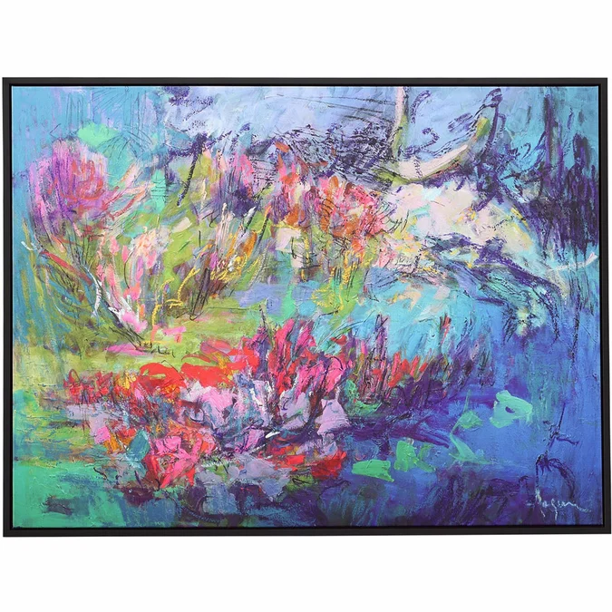 Uttermost 32299 Threshold Of A Dream Contemporary Black Frame Modern Canvas Art