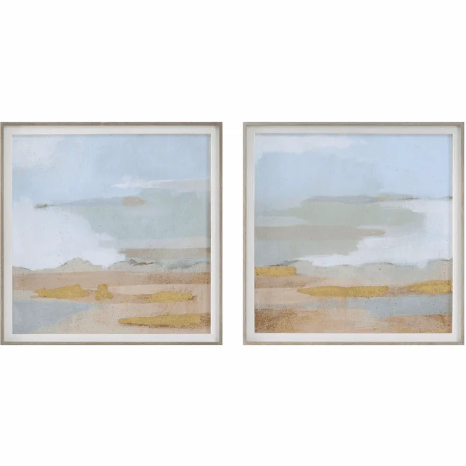 Uttermost 41468 Abstract Coastline Modern Landscape Wall Art
