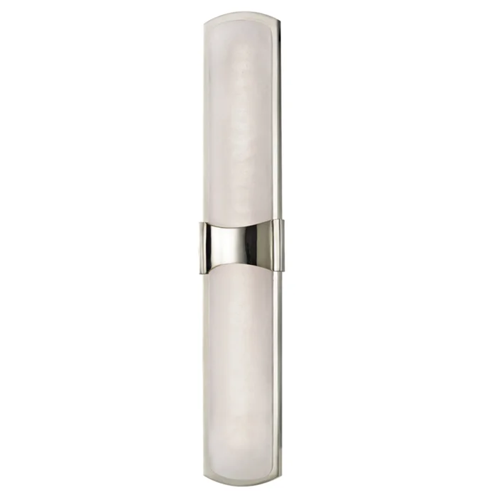 Valencia 1-Light Wall Sconce in Polished Nickel 4.75L x 4.75W x 26H