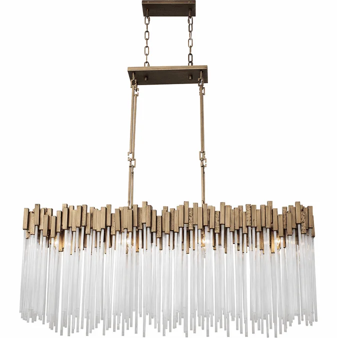 Varaluz 309N08HG Matrix Contemporary Havana Gold 48.25″ Island Lighting