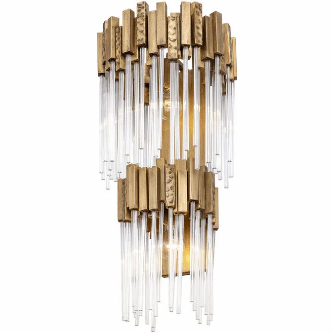 Varaluz 309W02LHG Matrix Contemporary Havana Gold Lighting Sconce