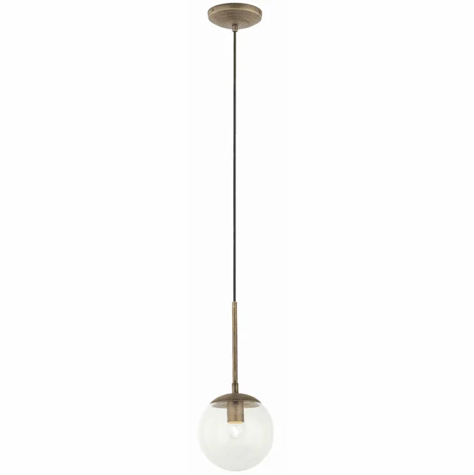 Varaluz 612740 Mid-Century Contemporary Antique Brass Mini Hanging Lamp