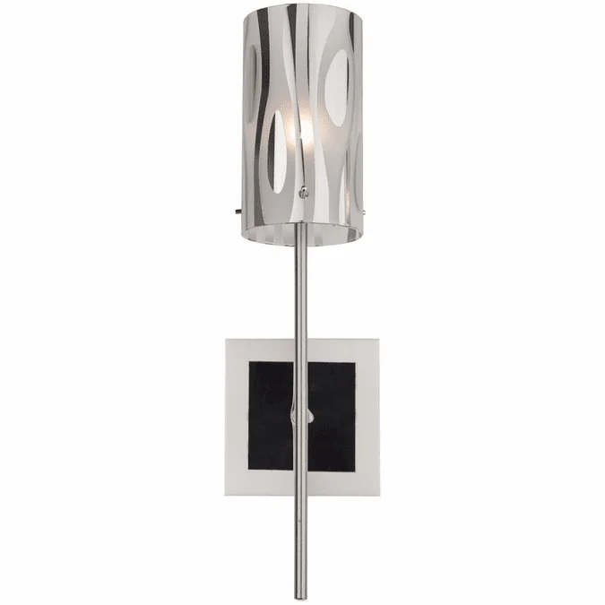 Varaluz AC1071 Chroman Empire Modern Chrome Wall Light Sconce