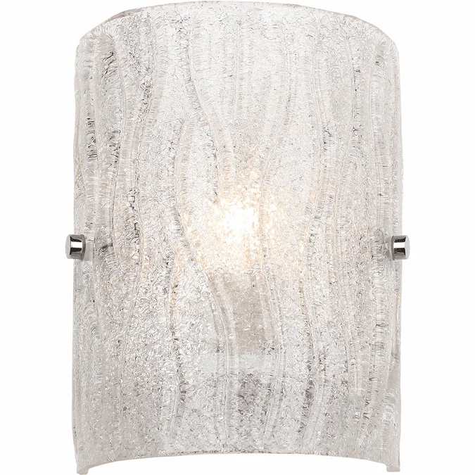 Varaluz AC1101 Brilliance Modern Chrome Bathroom Wall Sconce