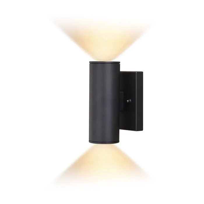 Vaxcel Chiasso Aluminum 2-LT Outdoor Wall Lantern – Textured Black – T0551