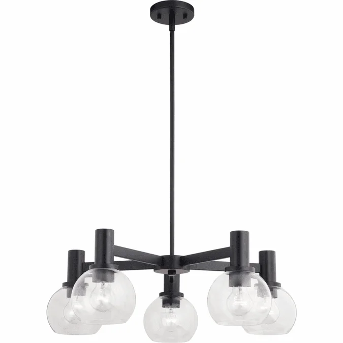 Vaxcel H0296 Marshall Modern Matte Black Hanging Chandelier