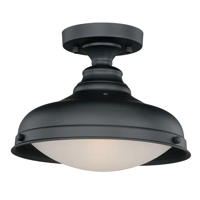 Vaxcel Keenan 1-LT Semi-Flush Mount – Oil Rubbed Bronze – C0113
