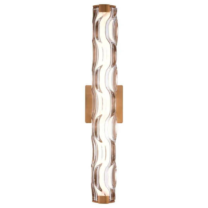 Vaxcel Marseille 24 in. LED Natural Brass Bath Bar Bathroom Vanity Light – W0360