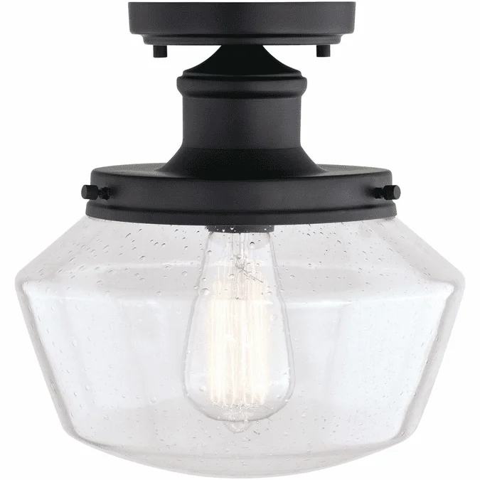 Vaxcel T0546 Collins Matte Black Exterior Overhead Lighting