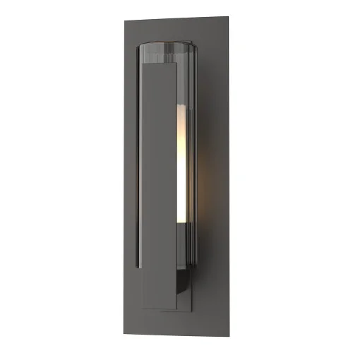 Vertical Bar Fluted Glass Small Outdoor Sconce (65|307281-SKT-14-ZU0660)