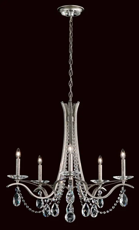 Vesca 5 Light 120V Chandelier in Antique Silver with Heritage Handcut Crystal (168|VA8335N-48H)