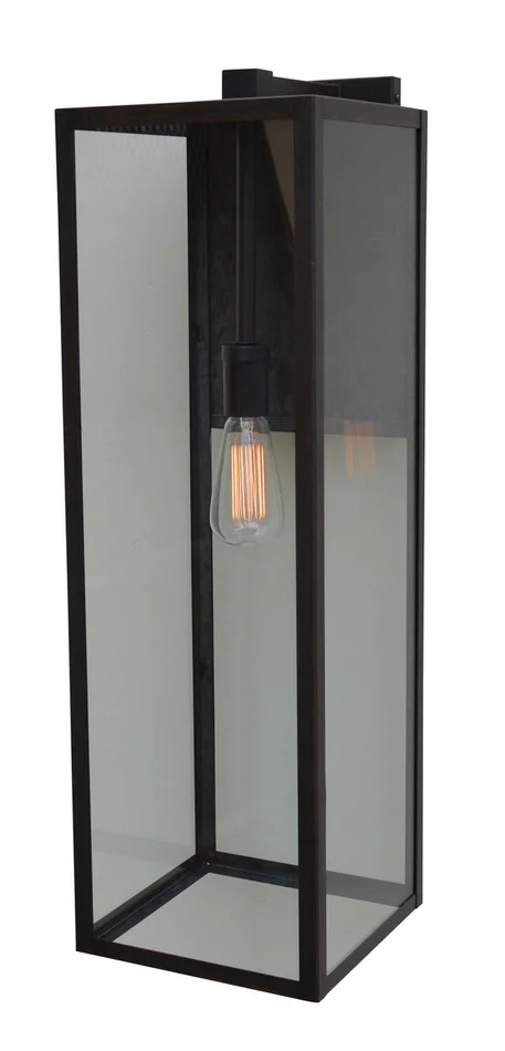 Vintage One Light Wall Mount in Satin Black (37|VIB-9CLR-BK)