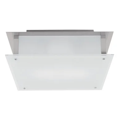 Vision SQ One Light Flush Mount in Brushed Steel (18|50030-BS/FST)